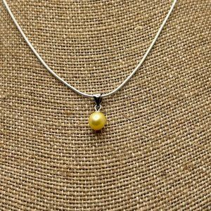 Genuine Pearl Drop Necklace